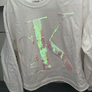 NWOT Calvin Klein Iridescent Sparkle Sweater